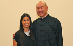 Celina Duffy With Wing Chun Sifu Robert Chu